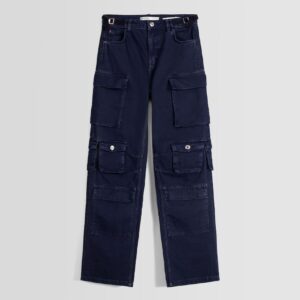 BLUE 12 POCKET CARGO PANTS