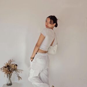 white parachute pant