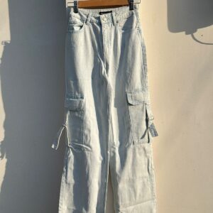 ICE BLUE CARGO PANTS