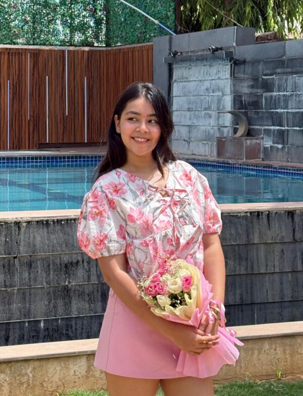LILY PEPLUM TOP IN BABY PINK