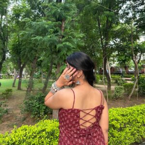 NAZAR DESI TOP IN MAROON