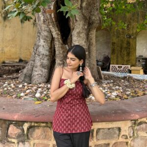 NAZAR DESI TOP IN MAROON